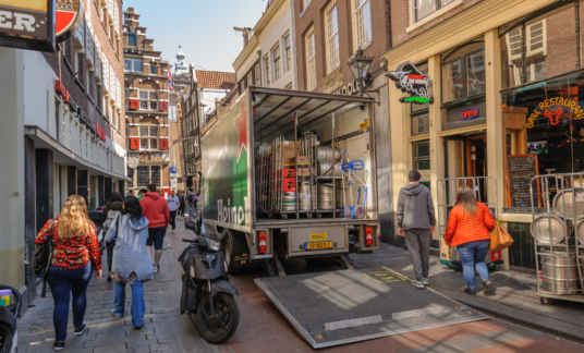 bevoorrading horeca binnenstad – Amsterdam – heineken