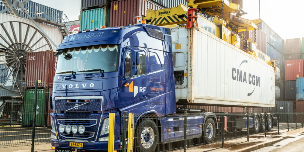 HUB – mobile – Containervervoer – RF Transport – Volvo