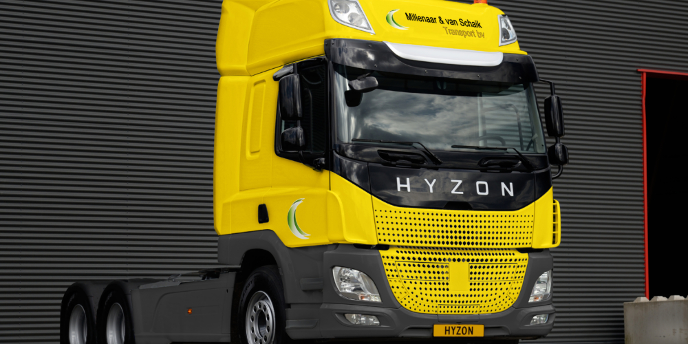 Hyzon HyMax-450 6×2 Millenaar & Van Schaik – Waterstof – duurzaam – truck