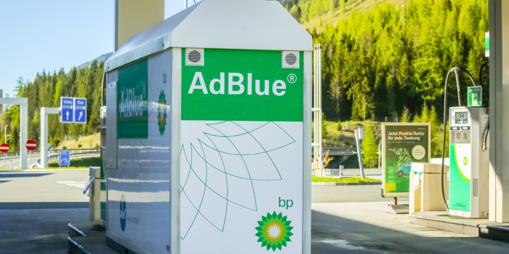 AdBlue tank at filling station