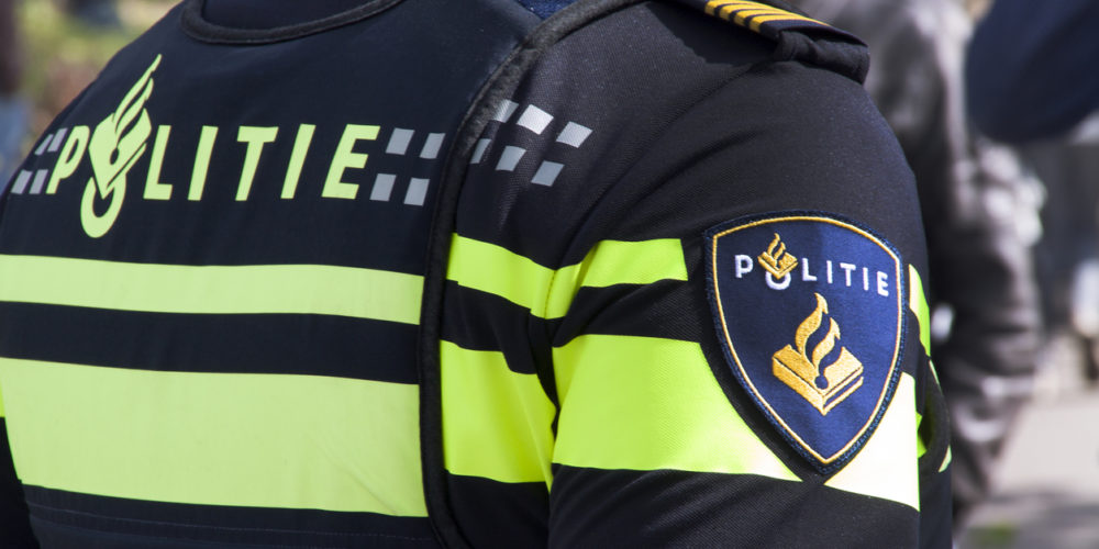 Dutch police officer in the steets of the hague