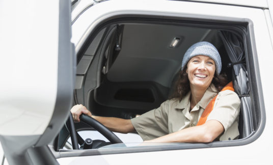 Female truck driver – Vrouw- chauffeuse