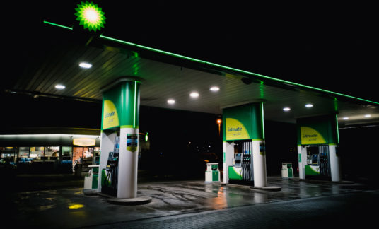 BP Gas Station fuel pumps – Polen – Diesel – tanken
